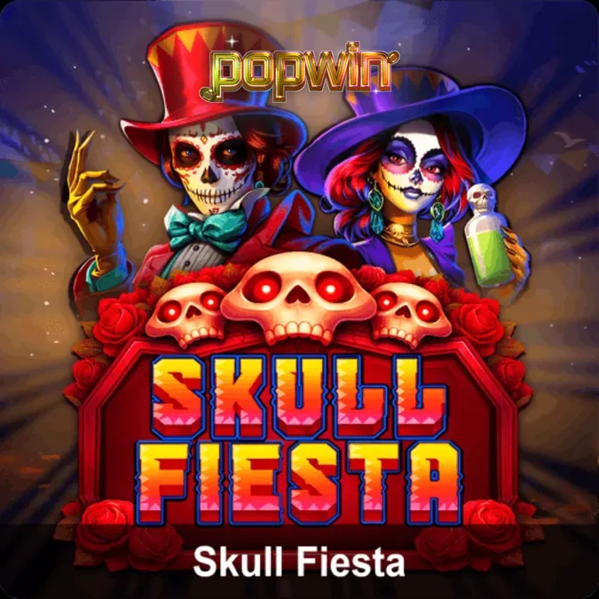 Tampilan visual slot Skull Fiesta dengan tema Day of the Dead